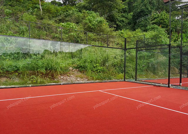 Indonesia red padel court