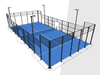 Easy Assembly Disassembly Mobile Version Classic Padel Tennis Court