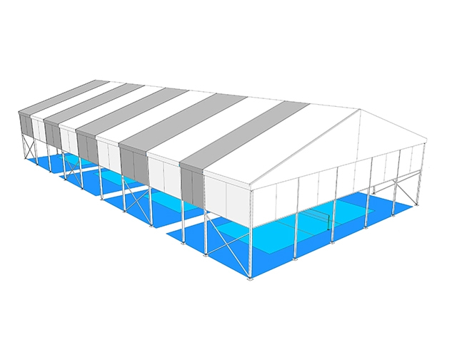 Customized Cover Size Aluminum Alloy Frame Canopy for One Or More Padel Courts