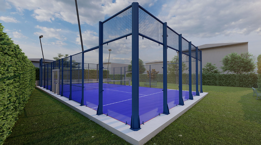 standard padel court