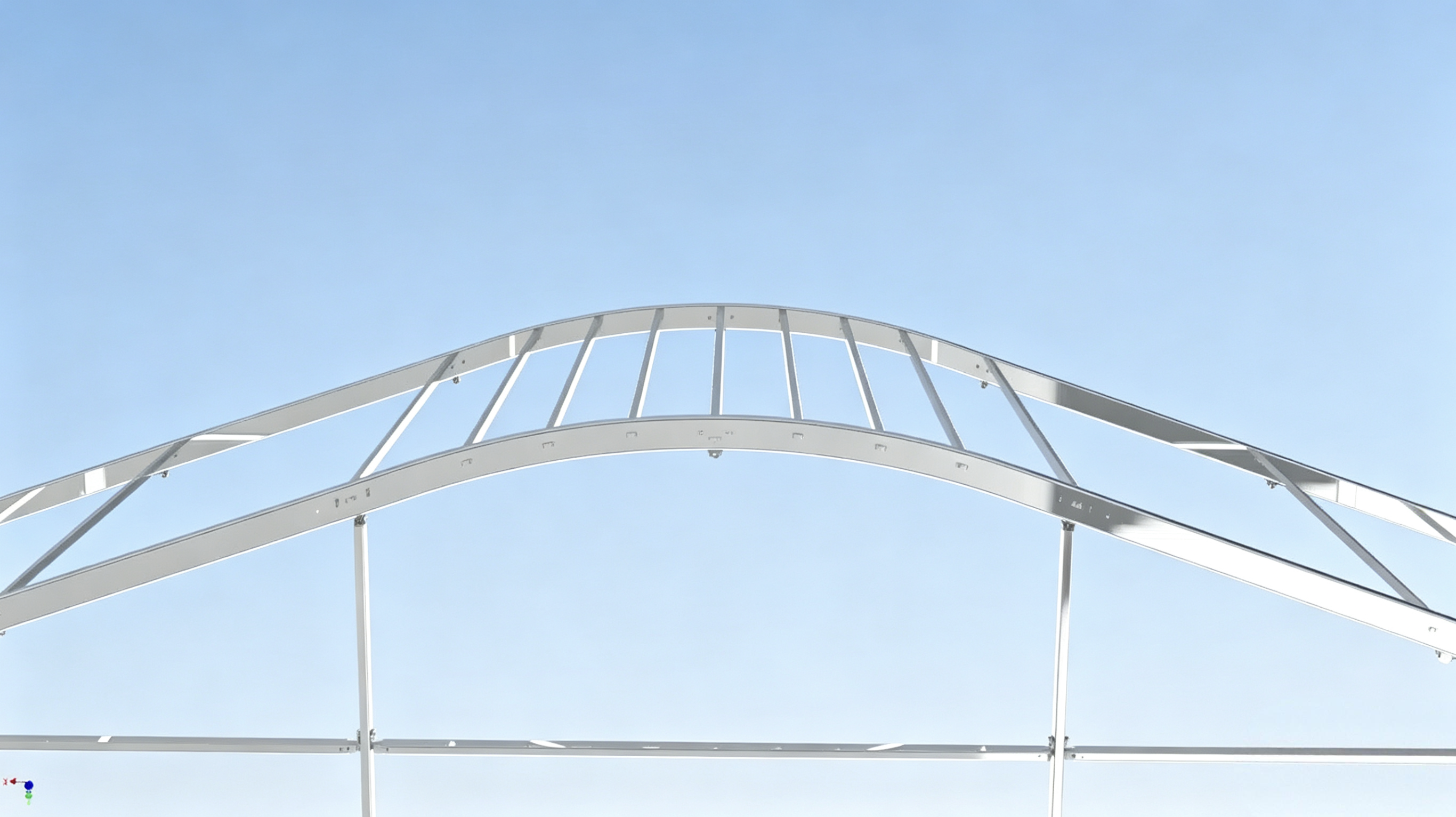 aluminum alloy curved roof strcture 