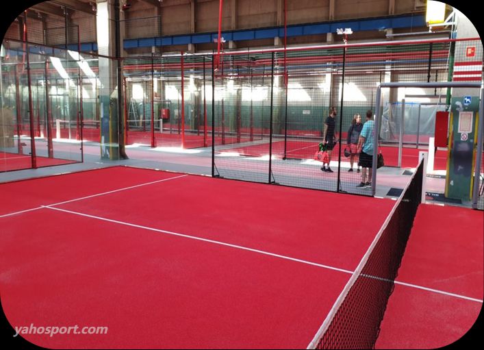 red artificial grass