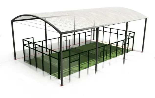 well-designed padel court canopy
