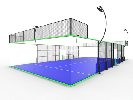 WPT Type Full Panoramic 360 Degree View Professional Padel Court
