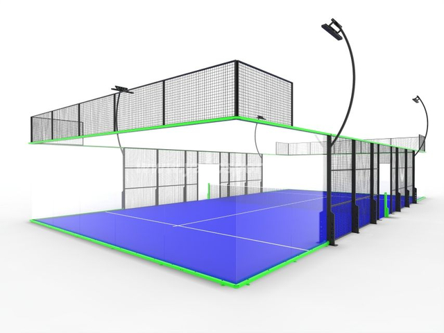 WPT Type Full Panoramic 360 Degree View Professional Padel Court